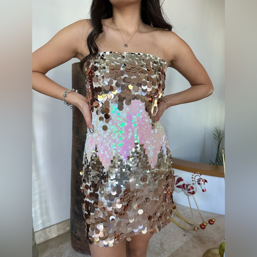 🦃24 HOUR SALE🦃 My Favorite Era Multicolor Sequin Mini Dress
